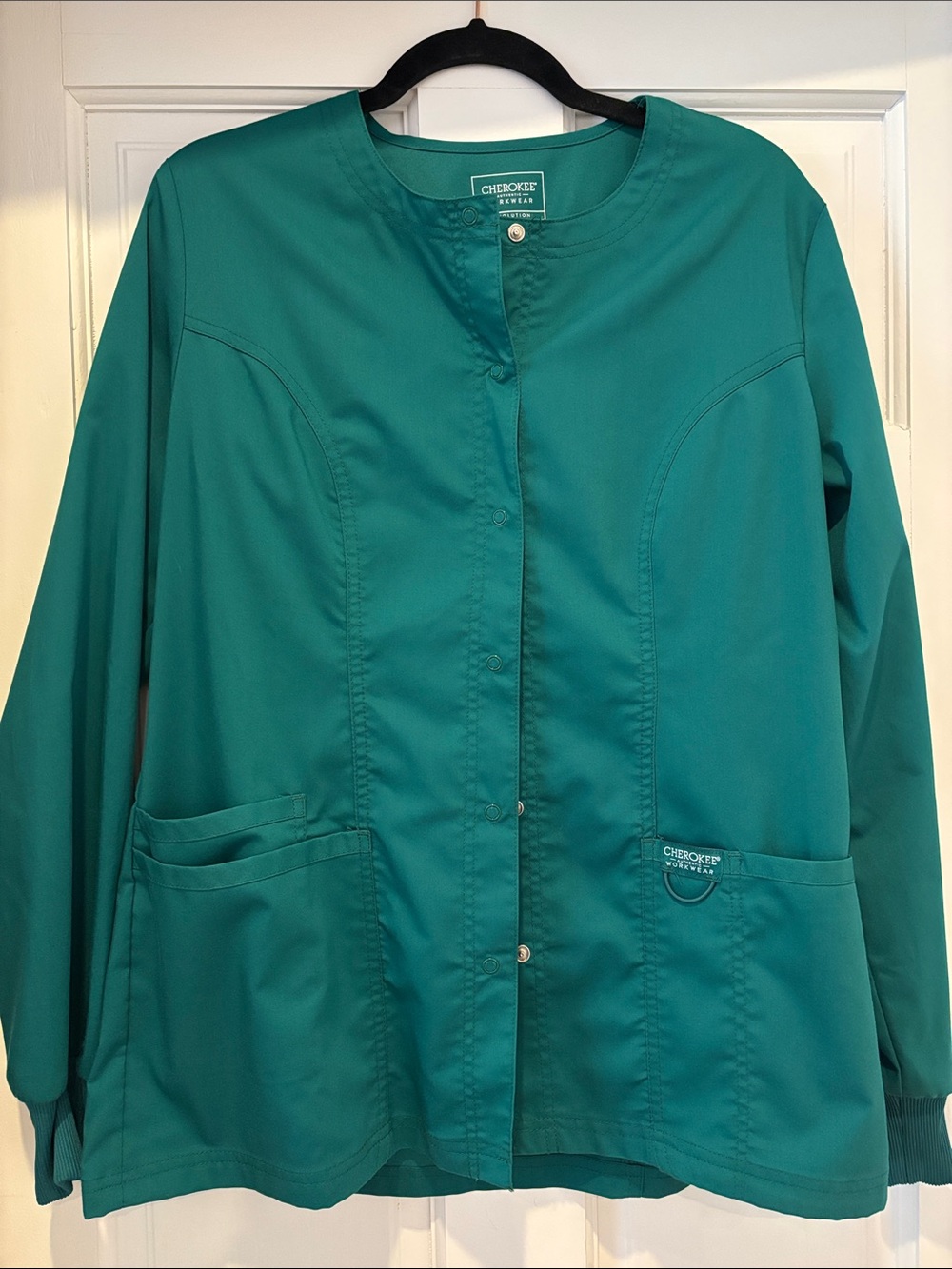 Cherokee Teal Long Sleeve Utility Jacket